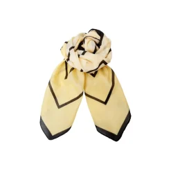 Black Colour BCALESSI MINI SCARF - Gult tørklæde 3522 Pastel Yellow/Black fra Black Colour