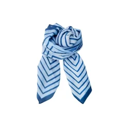 Black Colour BCALORA mini Scarf - Tørklæde 3518 Dark Blue Stripe fra Black Colour