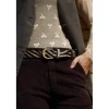 Black Colour BCBELLIS BELT - Brunt zebra bælte 10279 Brown Zebra fra Black Colour