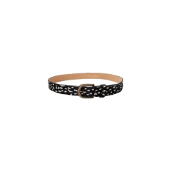 Black Colour BCBELLIS BELT - Sort prikket bælte 10279 Black Dotted fra Black Colour