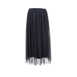Black Colour BCDAIMI MESH SKIRT - Sort mesh nederdel 40839 Black fra Black Colour