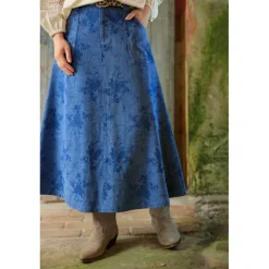 Black Colour BCFIOLA A-SKIRT - Denim nederdel 40675 Denim Blue fra Black Colour