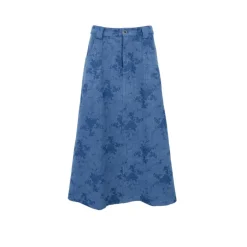 Black Colour BCFIOLA A-SKIRT - Denim nederdel 40675 Denim Blue fra Black Colour