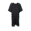 Black Colour BCGATSBY DRESS - Sort kjole med frynser 40708 Black fra Black Colour