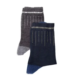 Black Colour BCGLAZE WOOL SOCK BOX 2 PACK - 4312 Combi 1 fra Black Colour