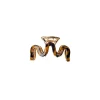 Black Colour BCHARLOW HAIR CLAW - Brun metal hårklemme 5908 Dk. Tortoise fra Black Colour