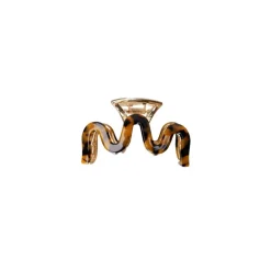 Black Colour BCHARLOW HAIR CLAW - Brun metal hårklemme 5908 Dk. Tortoise fra Black Colour