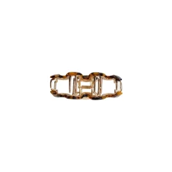 Black Colour BCHARLOW HAIR CLAW - Brun metal hårklemme 5908 Dk. Tortoise fra Black Colour