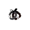 Black Colour BCHAVEN MINI SCRUNCHIE 2 PCS SET - Lurex scrunchie 6829 Brown/Silver fra Black Colour