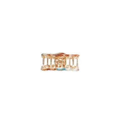 Black Colour BCKERSTI SMALL HAIR CLAW - Brun multi metal hårklemme 5904 Lt. Brown Multi fra Black Colour