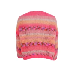 Black Colour BCLAGOON MULTI STRIPED CARDIGAN - 1201 Peach Multi fra Black Colour