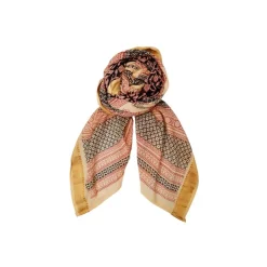 Black Colour BCLIANNE SCARF - Beige/sort tørklæde 208326 Black Floral fra Black Colour