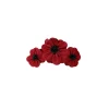 Black Colour BCLILIBET HAIR CLAW - Bordeaux hårklemme med blomster 5840 Wine fra Black Colour