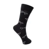Black Colour BCMINDY DOW SOCK - Sort strømpe med sløjfe 4307 Black fra Black Colour
