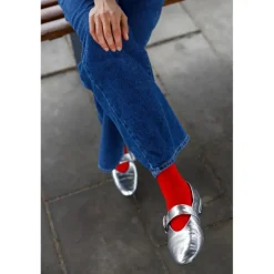 Black Colour BCRINA SOCK - Rød ankel strømpe 4316 Red fra Black Colour
