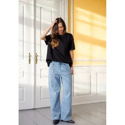Black Colour BCRUSSEL BAGGY JEANS - Blå jeans 40836 Lt. Denim fra Black Colour