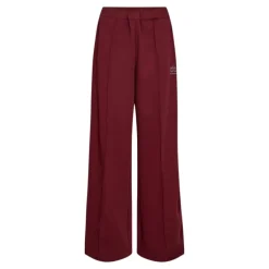 Co' Couture Amina CC Crease Pant - Bordeaux buks med hvide striber 31460 Burgundy fra Co'couture