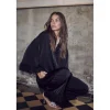 Co'couture AdnaCC Feaher Shirt - Sort skjorte med fjer 35686 Black fra Co'couture