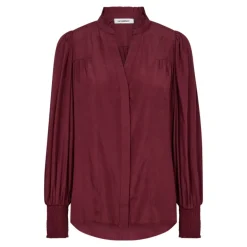 Co'Couture AilaCC Petra Shirt - Vinrød skjorte 35810 Burgundy fra Co'couture