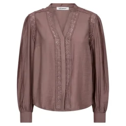 Co'Couture CarynCC Shirt - Rosa skjorte med blonde 35725 Old Rose fra Co'couture
