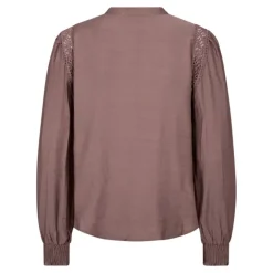 Co'Couture CarynCC Shirt - Rosa skjorte med blonde 35725 Old Rose fra Co'couture