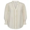 Co'Couture CarynCC SS Shirt - Off-white skjorte med blonde 35787 Off White fra Co'couture
