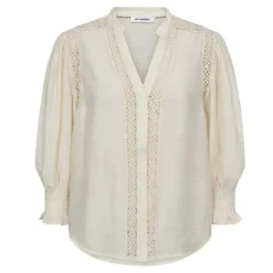 Co'Couture CarynCC SS Shirt - Off-white skjorte med blonde 35787 Off White fra Co'couture