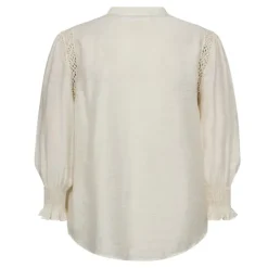 Co'Couture CarynCC SS Shirt - Off-white skjorte med blonde 35787 Off White fra Co'couture