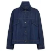 Co'couture DelinaCC Denim Box Jacket - Denim Jakke 30170 Dark Denim fra Co'couture
