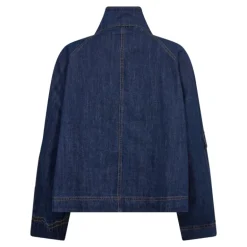 Co'couture DelinaCC Denim Box Jacket - Denim Jakke 30170 Dark Denim fra Co'couture