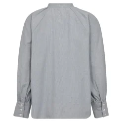 Co'couture GemCC Stripe Shirt - Skjorte med simili 35693 Light Grey fra Co'couture
