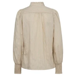 Co'couture MaliaCC Stripe Petra Shirt - Stribet skjorte 35674 Bone fra Co'couture