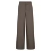Co'Couture NanaCC Piping Wide Pant - Grå buks 31476 Mink fra Co'couture