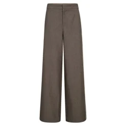 Co'Couture NanaCC Piping Wide Pant - Grå buks 31476 Mink fra Co'couture