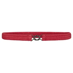 Co'couture New Bria Slim Belt - Rødt elastik bælte 39027 fra Co'couture