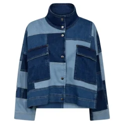 Co'couture PatchCC Denim Box Jacket 30268 Denim Blue fra Co'couture