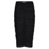 Co'Couture ReaganCC Ruched Skirt - Sort nederdel med elastik 34174 Black fra Co'couture