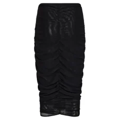 Co'Couture ReaganCC Ruched Skirt - Sort nederdel med elastik 34174 Black fra Co'couture