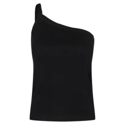 Co'couture Sheera One Shoulder Top - Sort top 93098 fra Co'couture