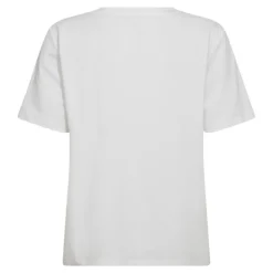 Co'Couture SiaraCC Tee Tee - T-shirt med vinrødt print 33148 WhiteBurgundy fra Co'couture