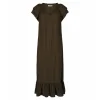 Co'couture Sunrise Dress - Army grøn kjole 76242 Dark Army fra Co'couture