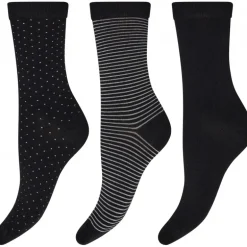 Decoy Ankle Sock Cotten - 3 pack ankel strømper i bomuld 20226 fra Decoy