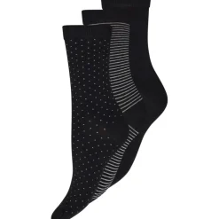 Decoy Ankle Sock Cotten - 3 pack ankel strømper i bomuld 20226 fra Decoy