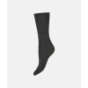 Decoy Ankle Sock Fine Knit - Koksgrå Bambus ankelstrømpe 20345 fra Decoy