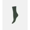 Decoy Ankle sock fine knit Bam - Grøn bambus ankelstrømpe 20345 fra Decoy