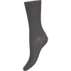 Decoy Fine Knit Socks - Ankelstrømper 20245 Dark Grey Melange fra Decoy