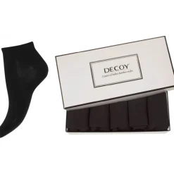 Decoy Sneaker Bamboo 5 pack - Sorte strømper 21232-65 fra Decoy