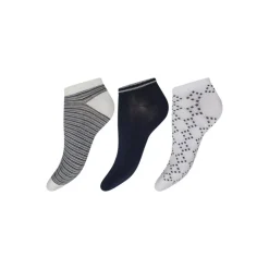 Decoy Sneaker Sock Bamboo 3-pk - 20235 Sort/hvid multi colour fra Decoy