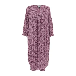 Gozzip GAlice Dress - Kjole med lilla print G251005 Orchid fra Gozzip