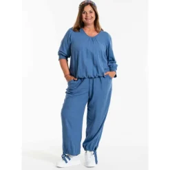 Gozzip GAugusta Pants - Blå buks G242018 Dusty Blue fra Gozzip